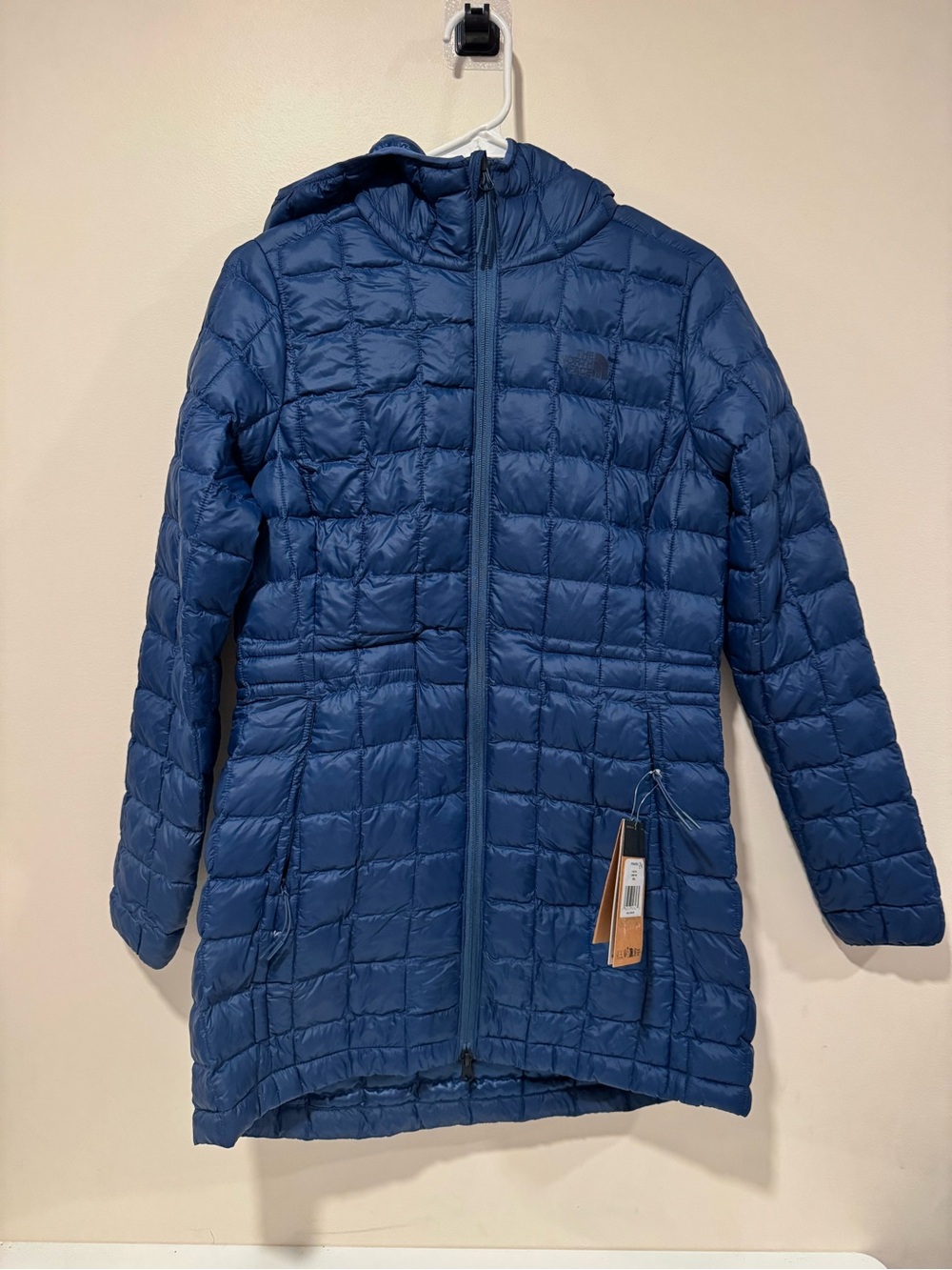 The North Face Thermoball Eco Hooded Jacket Womens Small Blue NWT